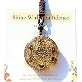 Amethyst Golden Metatron’s Cube Orgone Pendant Necklace– Sacred Geometry Healing Crystal Necklace, Energy Protection Amulet, Chakra Balancing Spiritual Orgonite Jewelry for Women & Men