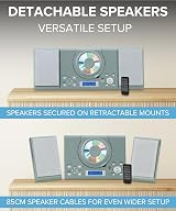 Grouptronics GTMC-101 CD Player with Speakers HiFi System USB Radio view 3
