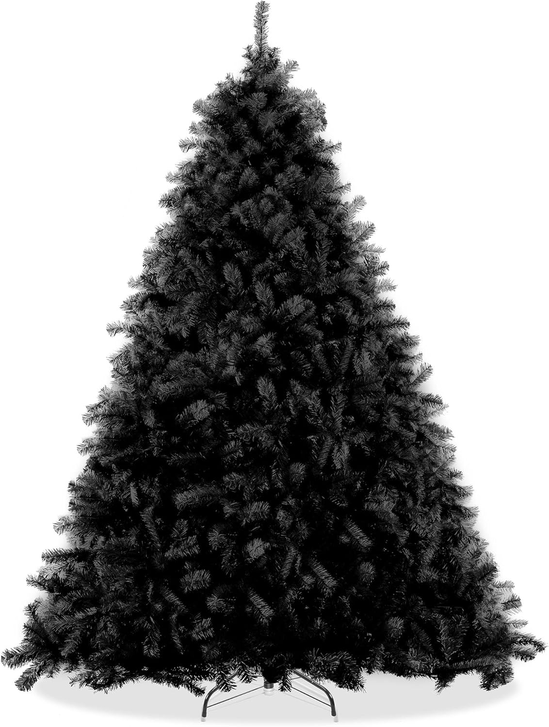 Trees - Casafield 6FT Black Spruce Artificial Holiday Christmas Tree with Sturdy Metal Stand