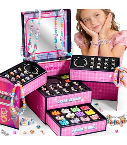 Amazon.com: BLmukce Charm Bracelet Making Kit for Girls Ages 8-12