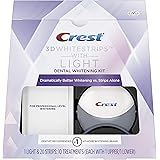 Crest 3D White Whitestrips with Light, Teeth Whitening Strips Kit, 10 Treatments, 20 Individual Strips (Packaging May Vary)