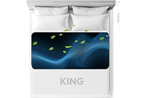 HOMELUVO Grounding Sleeping Mat for Bed - King Size Mattress Cover Pads (27"x76") Product Kit for Feet Sleep Rest Yoga Workout Pain Relief Balance Wellness - Earth Connected Grounded Mat (King)