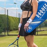 Raquex Sports Wristbands 2 Widths Grey Pair Cotton Terry 8x8cm 8x13cm view 6