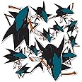 Desert Cactus San Jose Sharks Sticker NHL Team National Hockey League Vinyl Decal Laptop Water Bottle Car Scrapbook Sheet (Type 1-1)