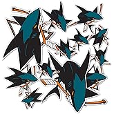 Desert Cactus San Jose Sharks Sticker NHL Team National Hockey League Vinyl Decal Laptop Water Bottle Car Scrapbook Sheet (Type 1-1)