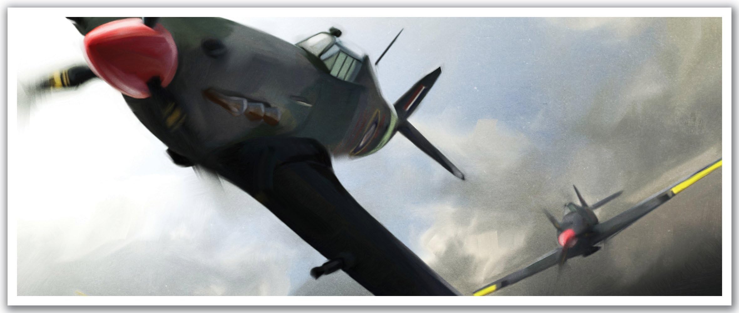 JP London PAN5227 uStrip Sop with Camel Prop Fighter Plane High Resolution Peel Stick Removable Wallpaper Sticker Mural, 48" Wide by 19.75" High