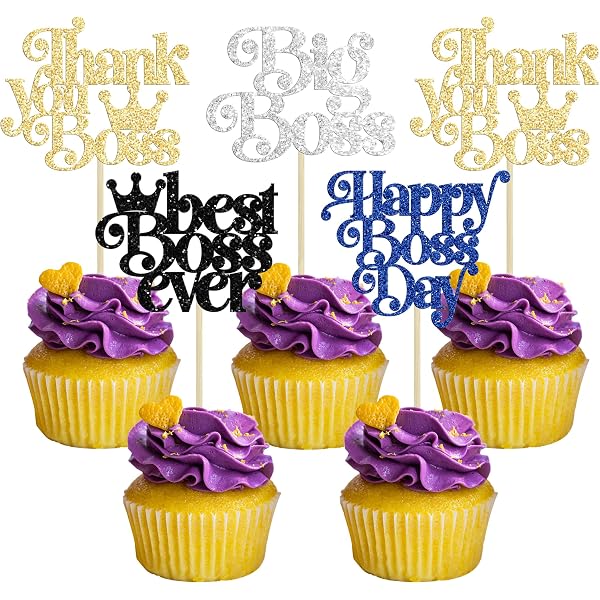 Boss Girl Cake Toppers - Pink & Black Birthday Decor Set For Girls, Baby Showers, Gender Reveal - View #10