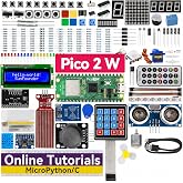 SunFounder Raspberry Pi Pico 2 W Ultimate Starter Kit with 110+Video Courses Online Tutorials, 96 Projects (16 IoT Projects), MicroPython, C++ (Compatible with Arduino IDE)