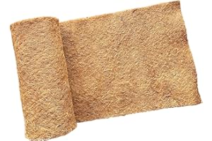 Karlliu 14x100 Inch Coconut Liner Roll for Planters Flower Basket Natural Coco Fiber Liners for Indoor & Outdoor Plants DIY Coir Fibre Mat Sheet for Animal Pet Pad Reptile Carpet Garden Decor