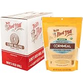 Bob's Red Mill Organic Medium Grind Cornmeal, 24oz (Pack of 4) - Non GMO, Whole Grain, Vegan, Kosher