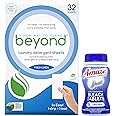 Cleanfinity Brands - Beyond Amazing Bundle. One pack of Beyond Concentrated Laundry Sheets (32 loads) and One bottle of Conce