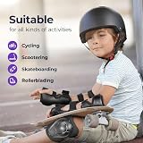 Niftii Kids Helmet with Pads Adjustable Multi-Sport Safety Gear 3-15 Black view 3