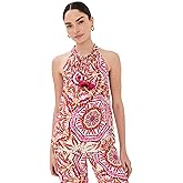 Betty Top - Sunburst Medallion Azalea Pink / XL