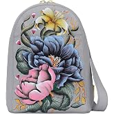 Anuschka Women&rsquo;s Leather Sling Bag &ndash; Hand-Painted Genuine Leather Handbag with Adjustable Strap - 724, Sling Bag