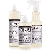 Mrs. MEYER'S CLEAN DAY Kitchen Basics Set, Lavender Scent Cleaning Supplies includes Hand Soap (12.5 Fl Oz), Dish Soap (16 Fl Oz) and Multi-Surface Cleaner (16 Fl Oz)