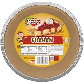 Keebler Ready Crust Graham Cracker Pie Crusts, Pie Shells, 9-Inch, 12 Ct | Ready-made chocolate pie shell for no-bake recipes, pie making, baking, and other desserts requiring a pie crust
