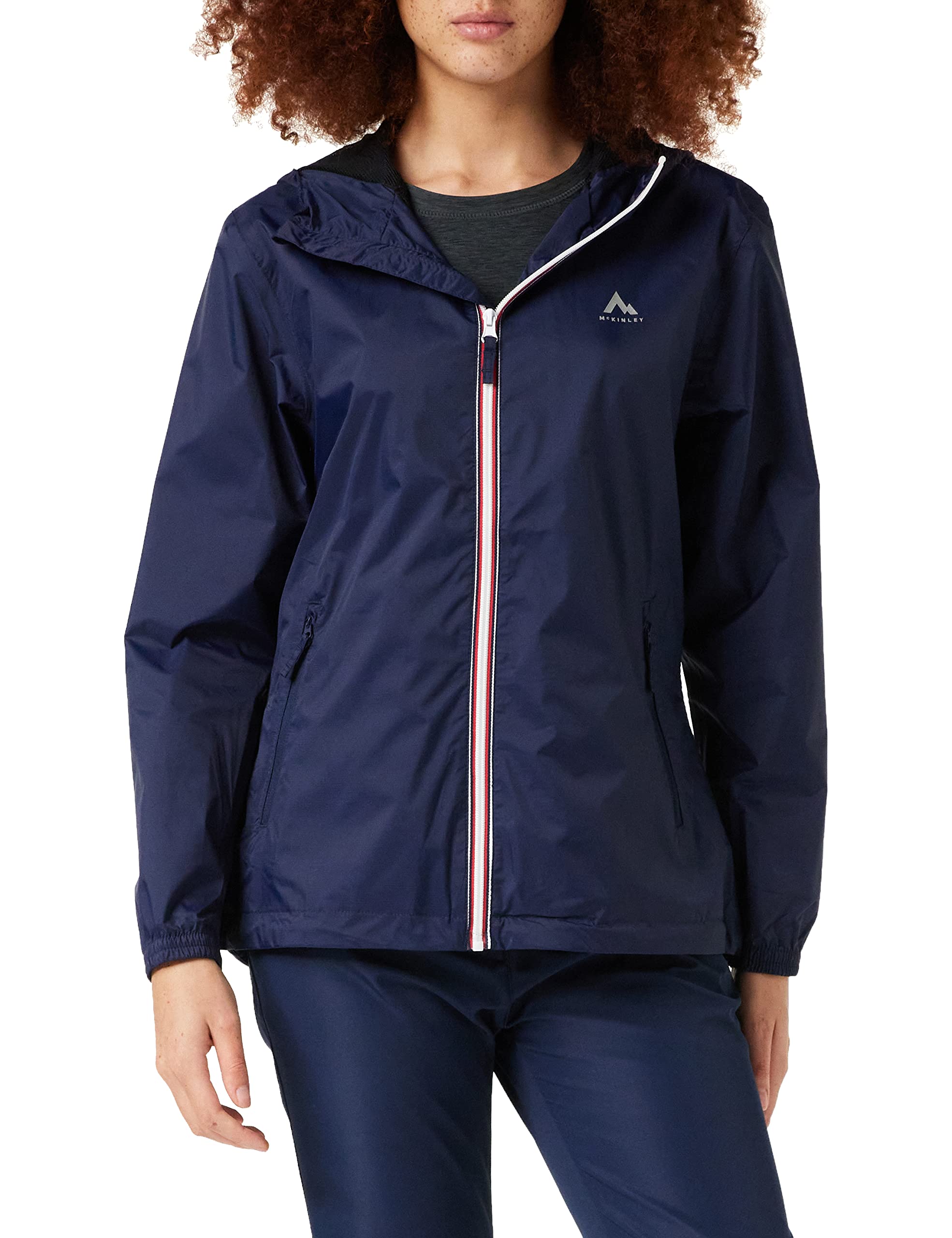McKINLEY Women Kereol III Rain Jacket - Navy Dark, Size 12