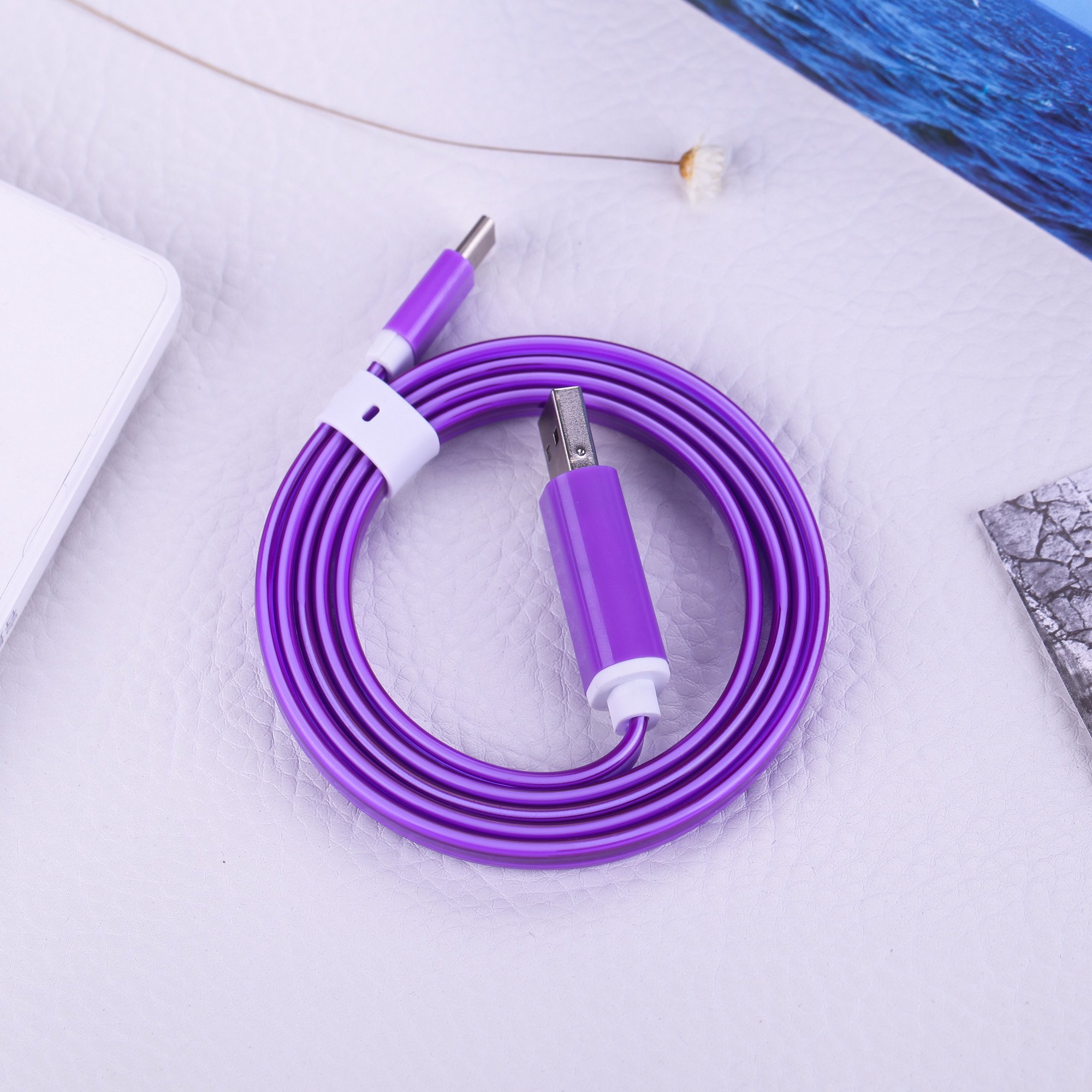 Micro USB Charger Cable, Bambud 3 ft Flowing LED Light Up USB to Micro USB Cables Sync and Charging Android Cable Cord for Samsung, HTC, Motorola, Nokia, Android, and More