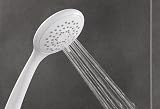 Triton Showers Showerhead White 5 Spray Patterns High Pressure 8000 Series Head view 2