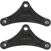 2 Packs EQ-356 Short 6.13" Trailer Equalizer for Double Eye Springs Suspension Parts 9/16 Hole Fit for 1 3/4" Wide Leaf Spring Trailer Center Pivot