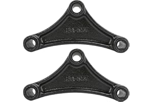 2 Packs EQ-356 Short 6.13" Trailer Equalizer for Double Eye Springs Suspension Parts 9/16 Hole Fit for 1 3/4" Wide Leaf Sprin