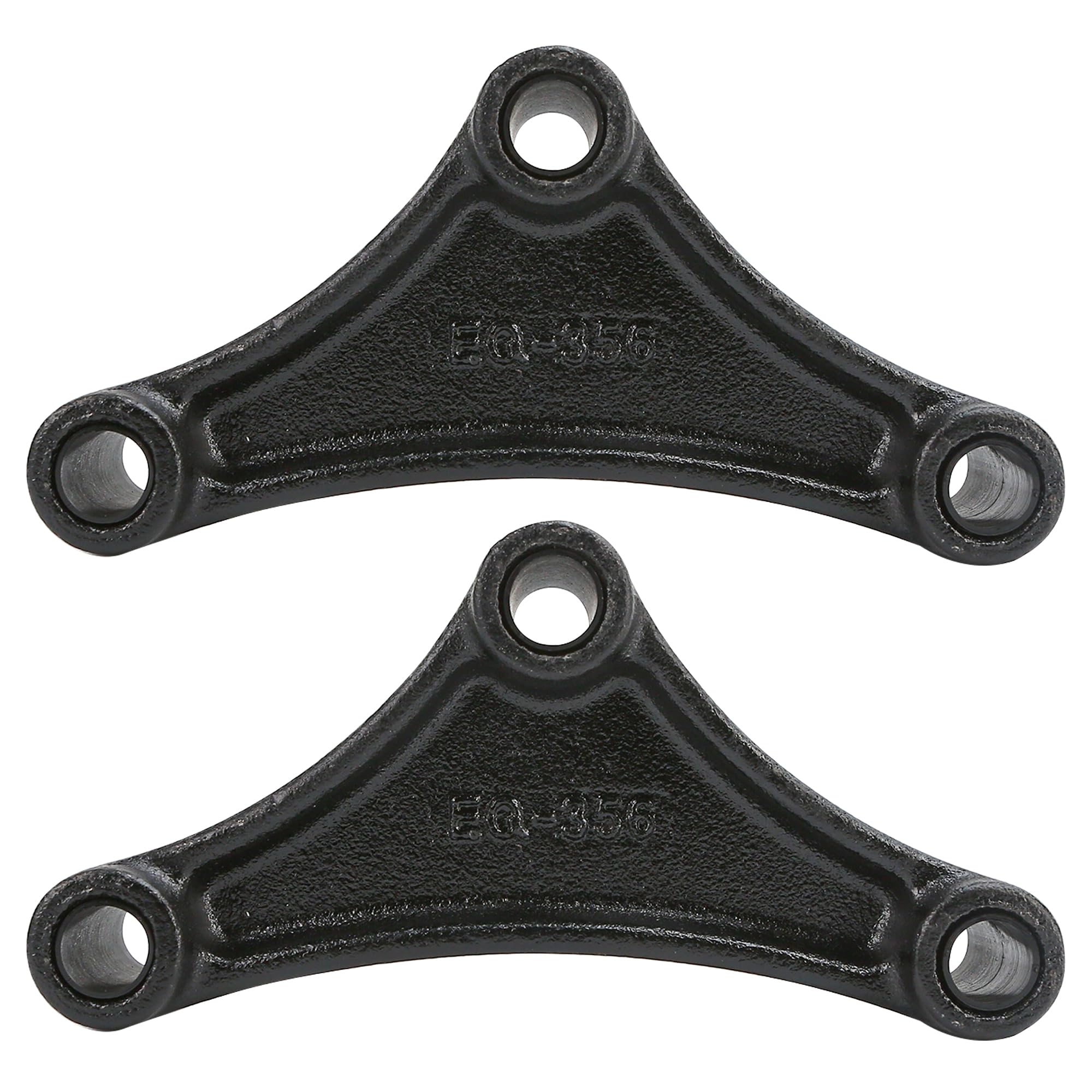 Photo 1 of 2 Packs EQ-356 Short 6.13" Trailer Equalizer for Double Eye Springs Suspension Parts 9/16 Hole Fit for 1 3/4" Wide Leaf Spring Trailer Center Pivot