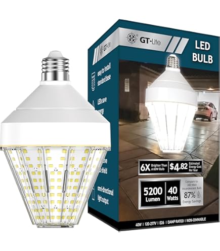 TCP 31626 - ED17 50W 50K E26 CLEAR Omni Directional Flood HID