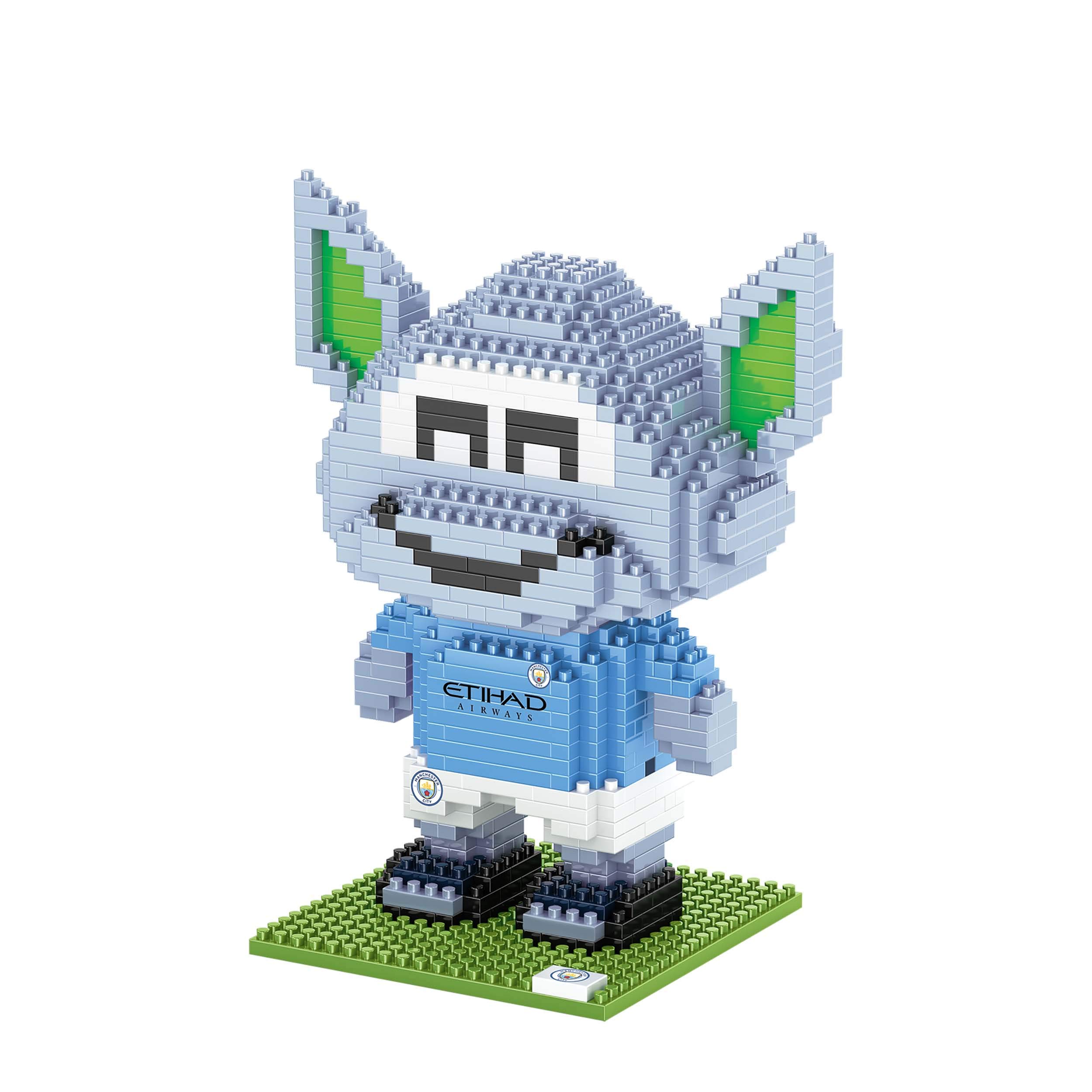 FOCO Officially Licensed Moonchester Manchester City FC BRXLZ Mascot 3D Bricks Construction Toy Model