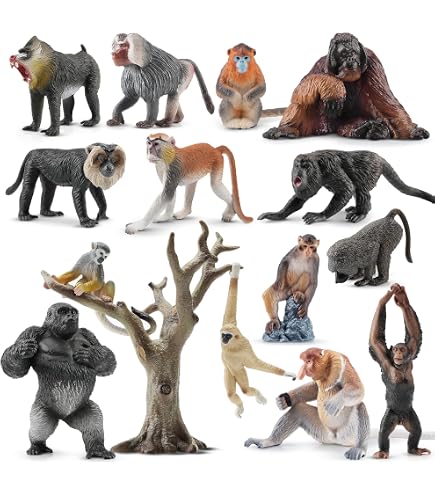 Figura Realista De King Kong Gorila De Plástico – Juguete Educativo Para Niños 3+ Años, Regalo De Cumpleaños Y Decoración De Pastel