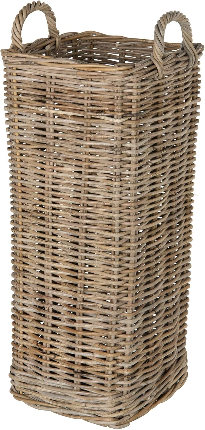 amazon storage baskets on Amazon Com Kouboo Kobo Square Umbrella Stand With Metal Water Catch Gray Storage Basket Furniture Decor