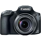 Canon Powershot SX60 16.1MP Digital Camera 65x Optical Zoom Lens 3-inch LCD Tilt Screen (Black)