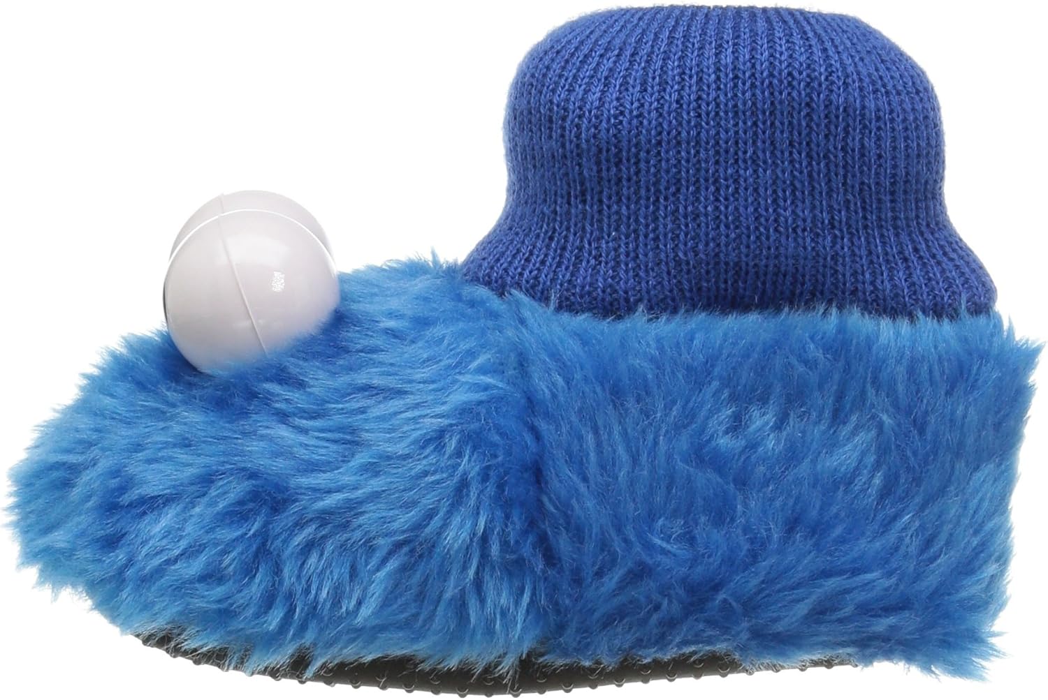  | Sesame Street Elmo Cookie Monster Boys Girls Sock Top Slippers (Toddler/Little Kid) (7-8 Toddler, Blue, Numeric_7) | Slippers
