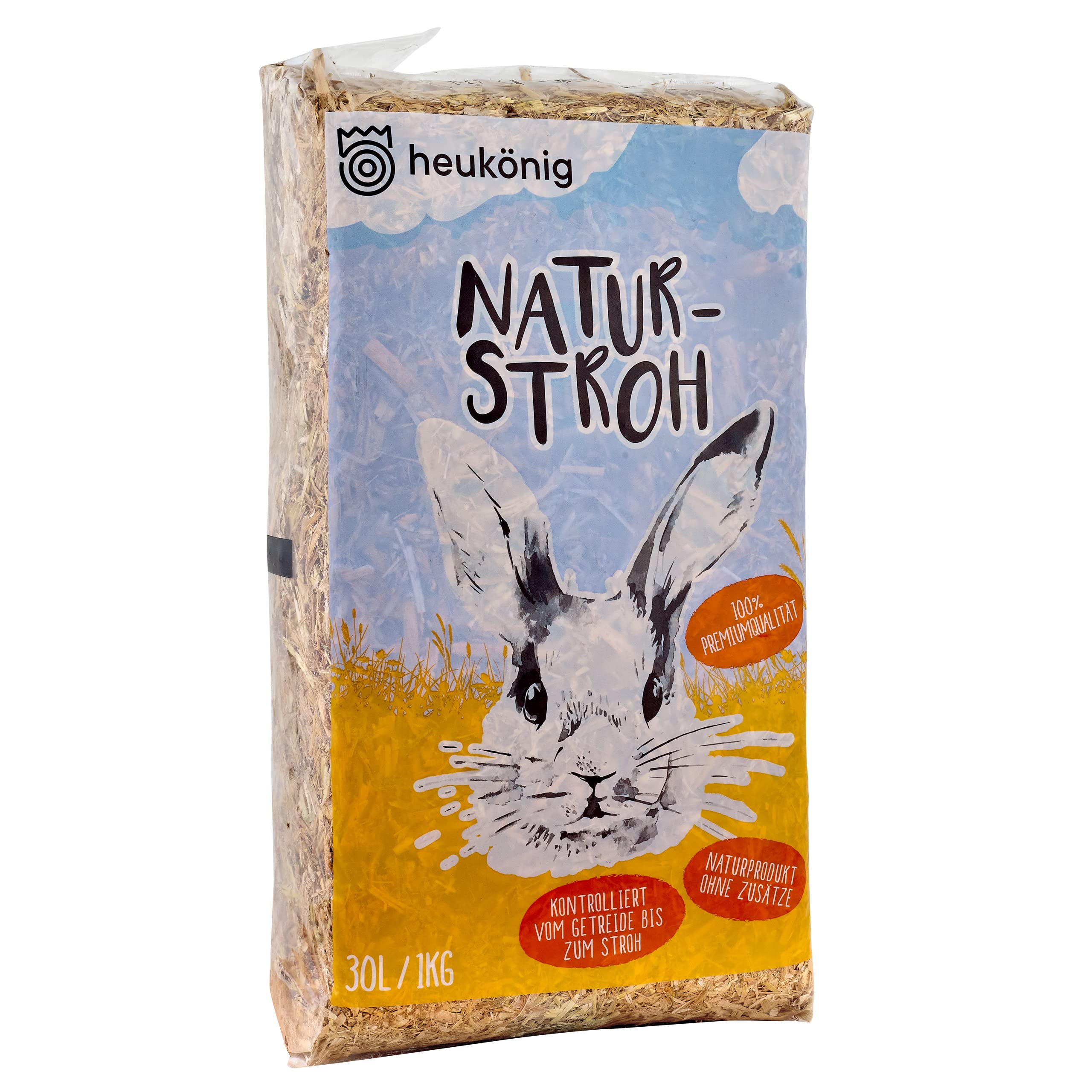 heukoenig.de Straw Bedding for Rodent Cages in Handy 1-kg Bags