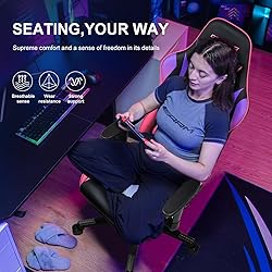 GTRACING Gaming Chair with Footrest, Ergonomic
