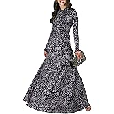 KOH KOH Womens 2026 Long Sleeve Elegant Pockets Fall Winter Evening Maxi Dress Gown