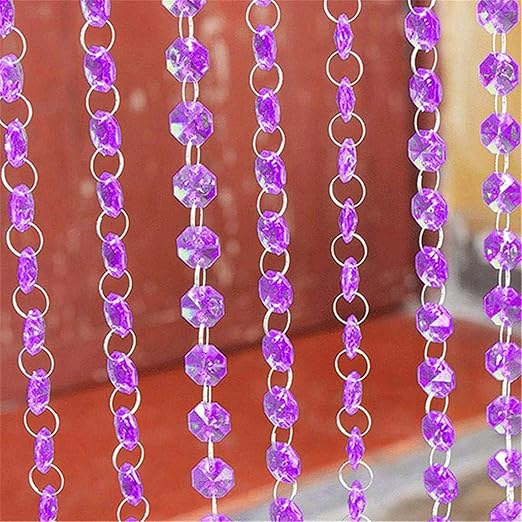 Amazon Com Hy 2 Pcs Crystal Beads Curtain Hanging Door Curtain