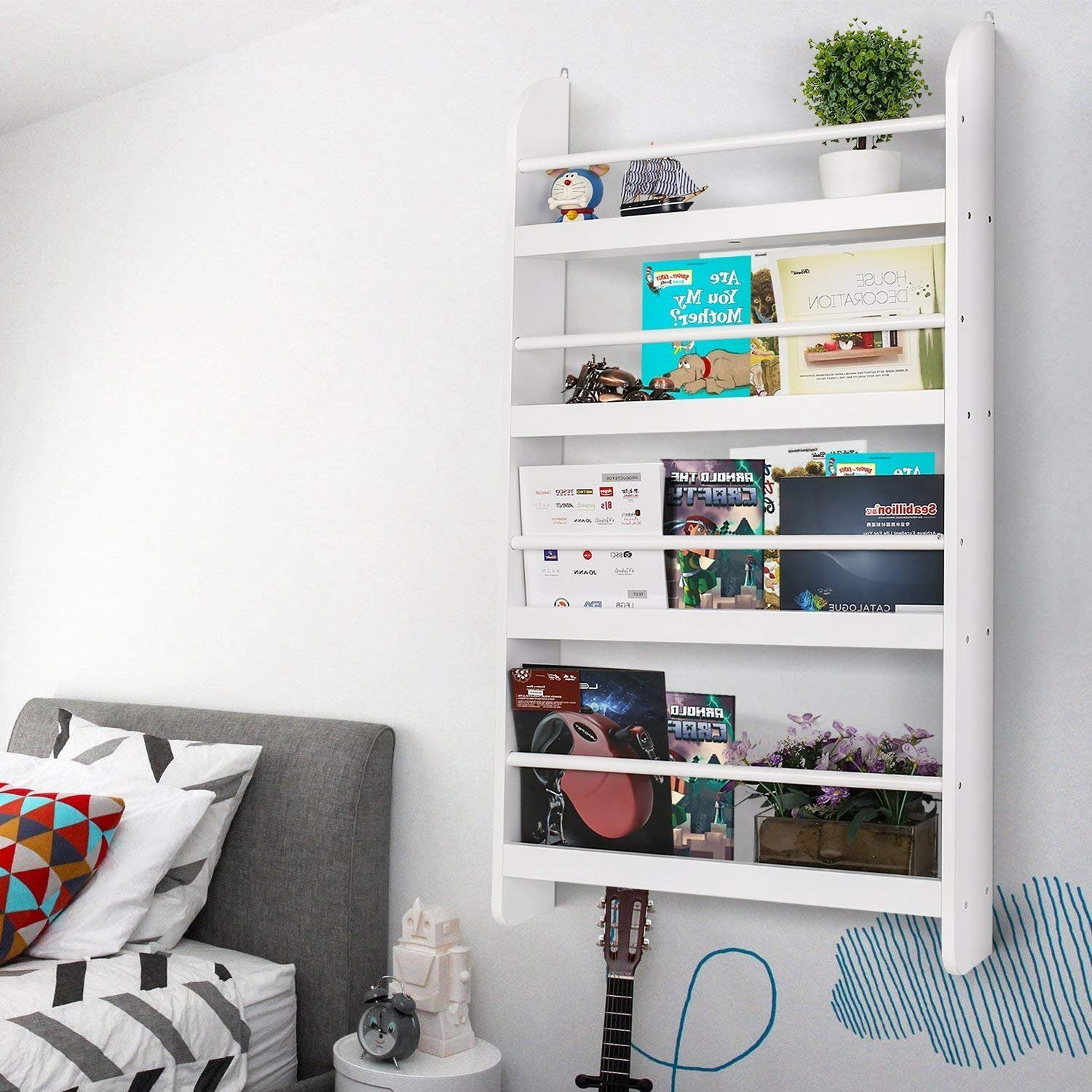 wall bookcase kids