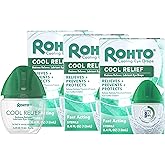 Rohto Cool Relief, Redness Reliever Lubricant Eye Drops, Relieves Redness, Prevents and Protects Further Irritation, Cools and Soothes Red, Dry, Itchy Eyes, Fast-Acting Formula, 0.4 fl oz (Pack of 3)
