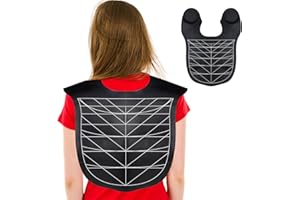 yarlung Hair Cutting Collar Cape, Silicone Hair Cutting Guide Cape for Hair Styling, Salon Hairdressing, Barber Shop, Weighted Neck Wrap, Black