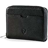 Vaultskin Mayfair Premier Leather Zip Wallet - Ultimate RFID Safety, Streamlined for Style & Functionality for Men and Women