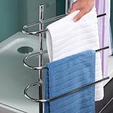 Taylor & Brown Free Standing 3 Arm Chrome Towel Rail Stand H94 x W40.5 x D18cm view 6