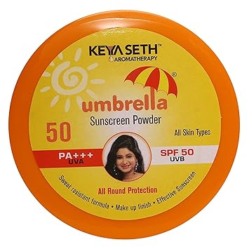 KEYA SETH AROMATHERAPY, DEVICE OF DROP Umbrella Sunscreen Powder SPF 25 and PA++ + (50 g)