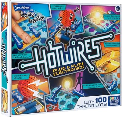 John Adams Hot Wires Plug & Play Electronics Set 100 Experiments