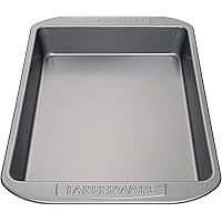 Farberware Nonstick Bakeware Baking Pan / Nonstick Cake Pan, Rectangle - 9 Inch x 13 Inch, Gray
