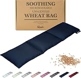 Qomfor Microwavable Wheat Bag 3-Chamber Dark Blue 46x12 cm 700g view 1