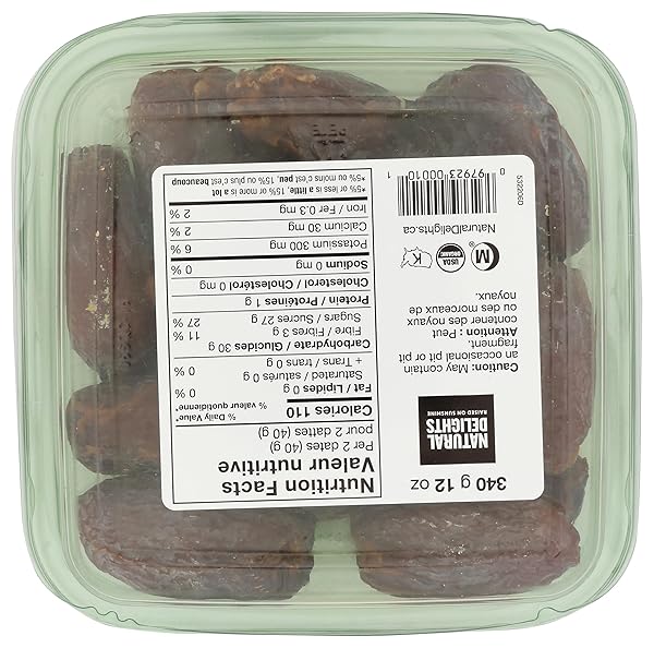ORGANIC PITTED MEDJOOL DATES, 12 OUNCE