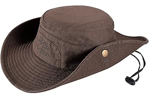 Obling Sun Hat Fishing Hat Wide Brim Bucket Hat Foldable Safari Boonie Hat Unisex