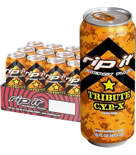 Amazon.com : Rip It Tribute C.Y.P.-X Energy Drink, 16 oz (24 Cans