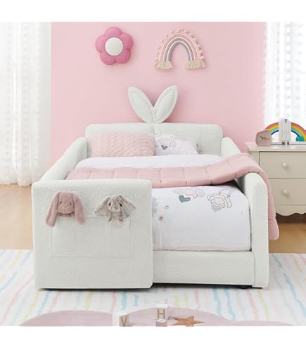 Amazon.com: KEIKI Twin Size Upholstered Platform Bed Frame with