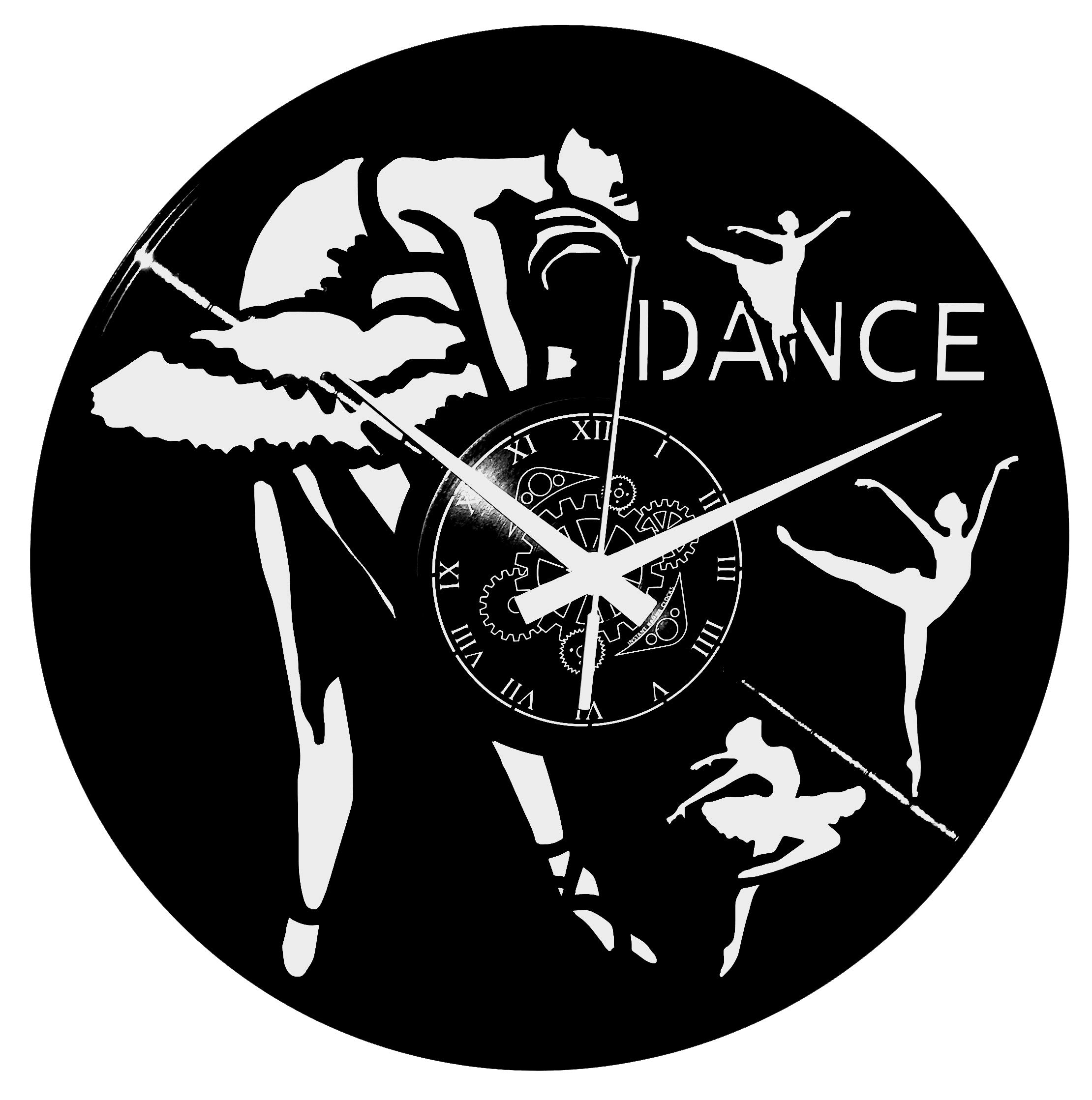 Instant Karma Clocks | Classical Dancers Wall Clock – Silent No-Ticking – Perfect for Bedroom, Office, Studio, Kitchen, Living Room | Modern Design Unique Decoration